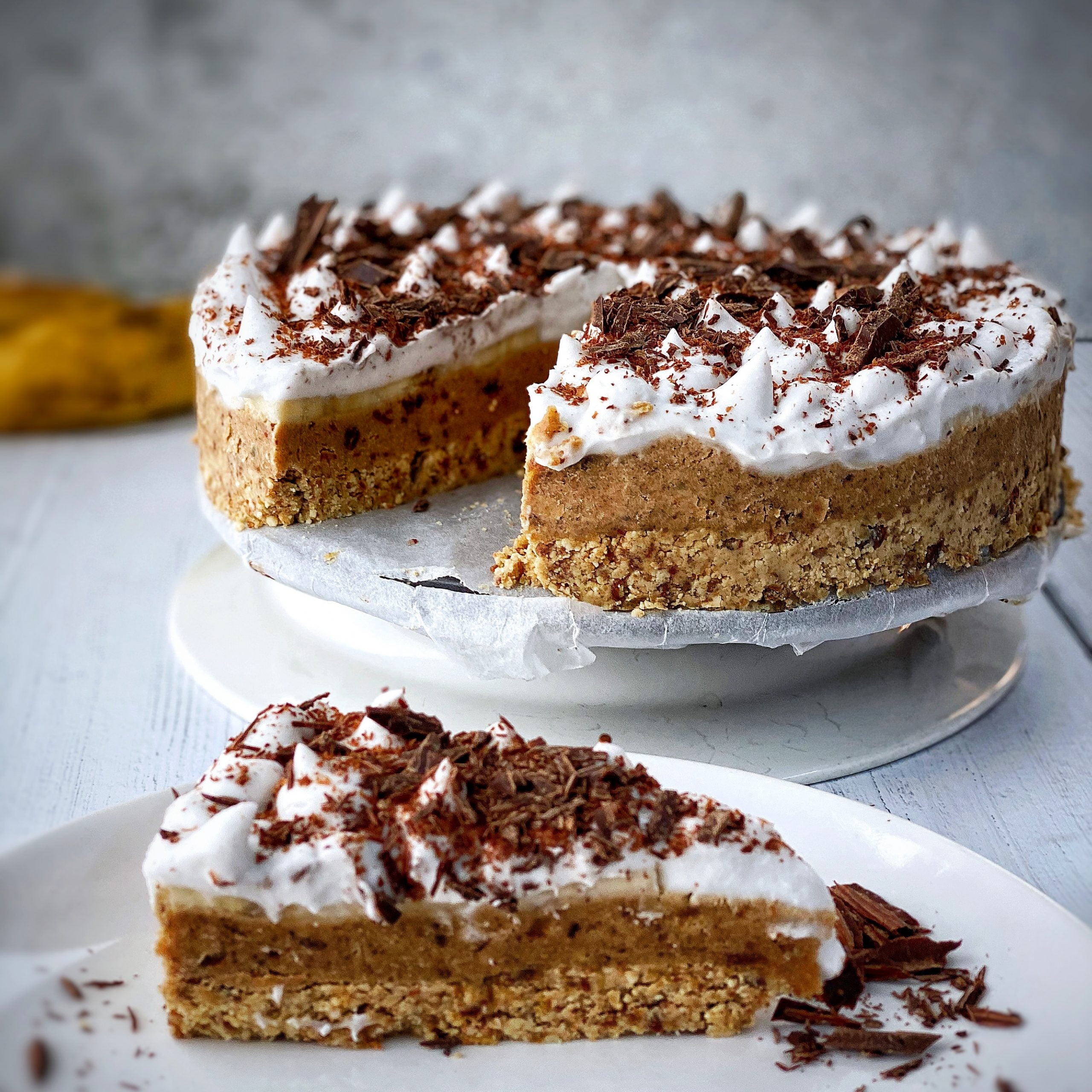 An image of Easy 5 ingredient banoffee pie