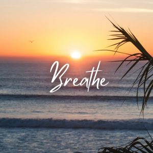 An image of breathe over sea and sunrise