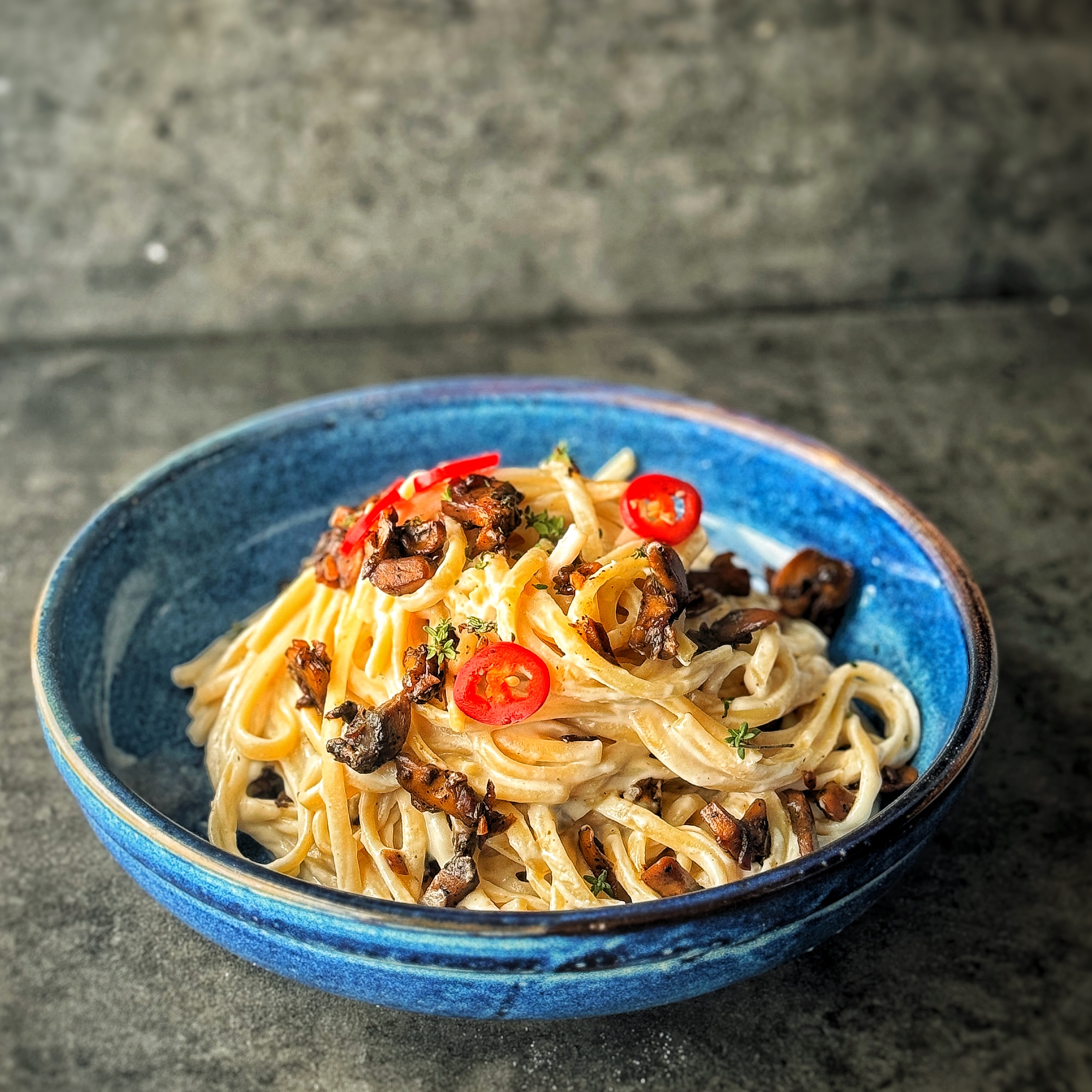 An image of Creamy Mushroom Linguine