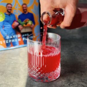 a photo of a glass of Probiotic Blackberry Soda