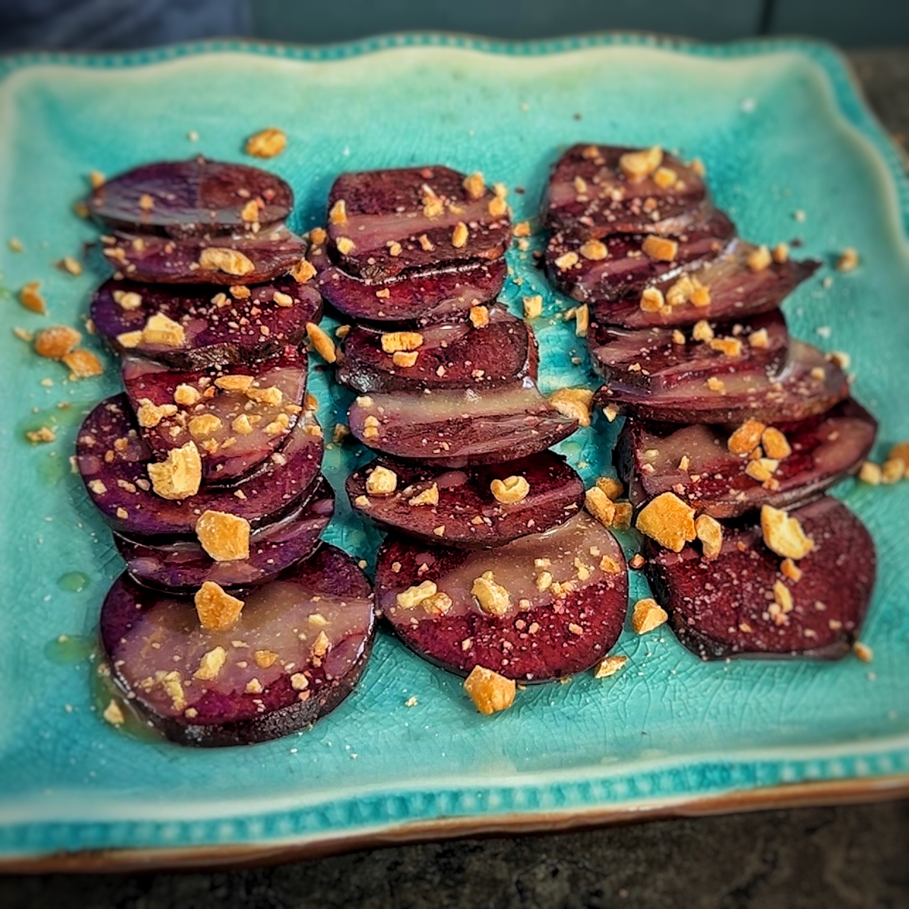 An image of Beet carpaccio