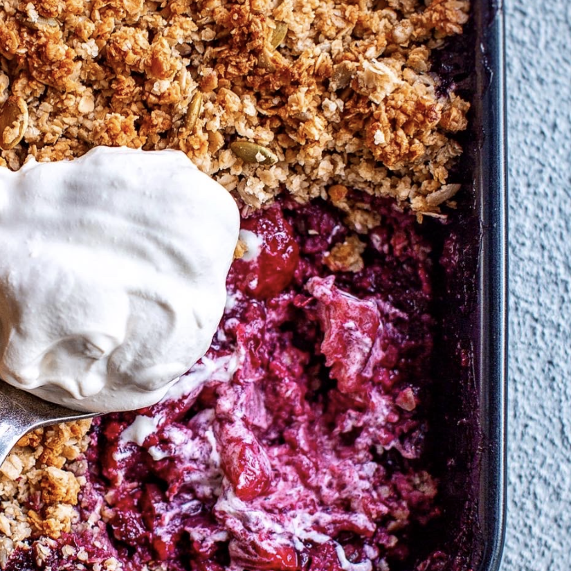 An image of Rhubarb Crumble