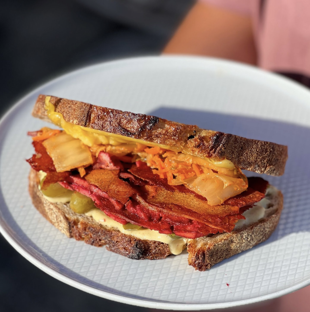 An image of Vegan Pastrami Sandwich