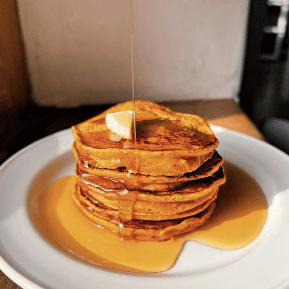 An image of Pumpkin Spiced Latte Pancakes