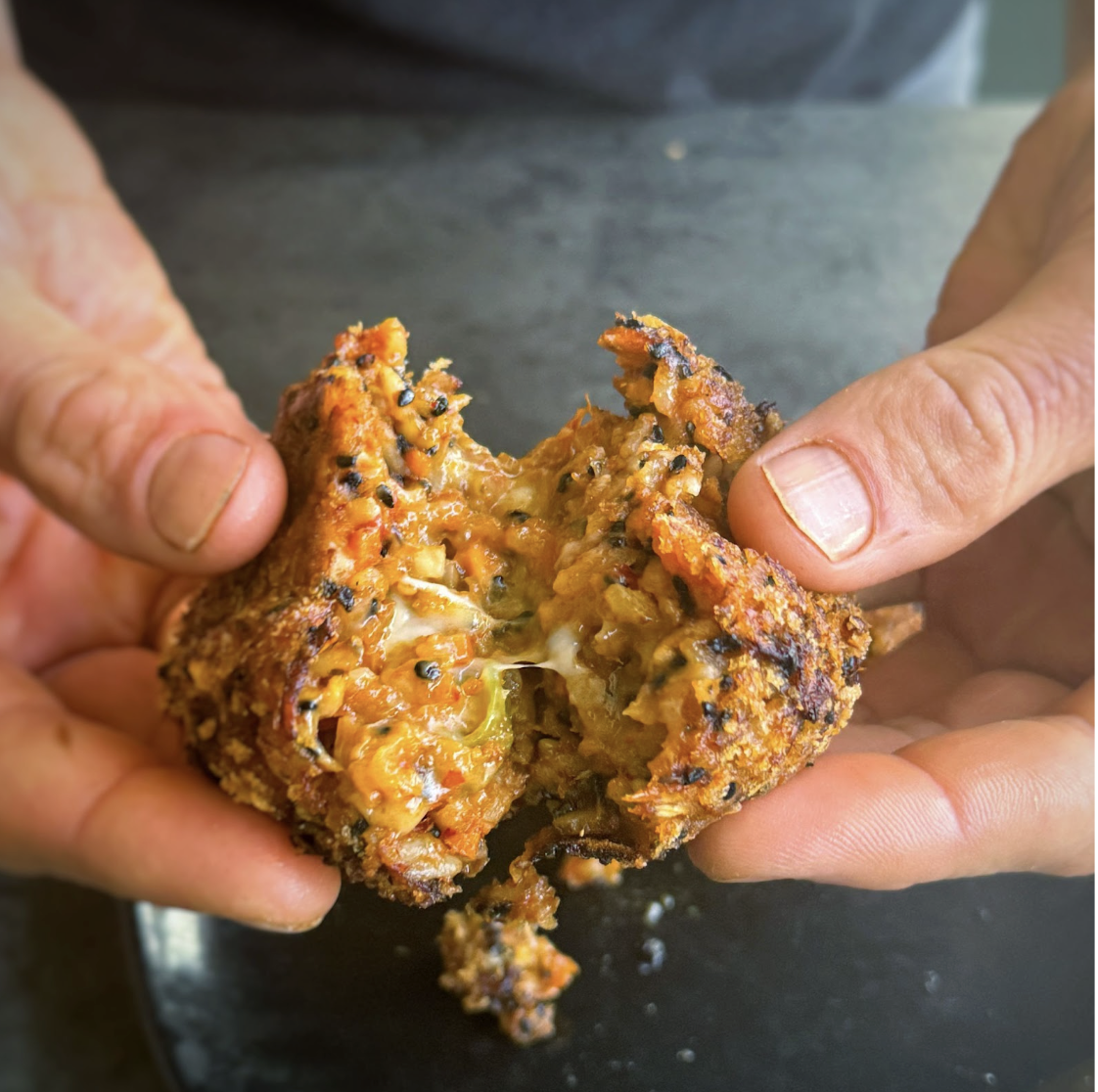 An image of Kimchi Arancini Rice Balls