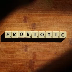 An image of the word probiotic in scrabble